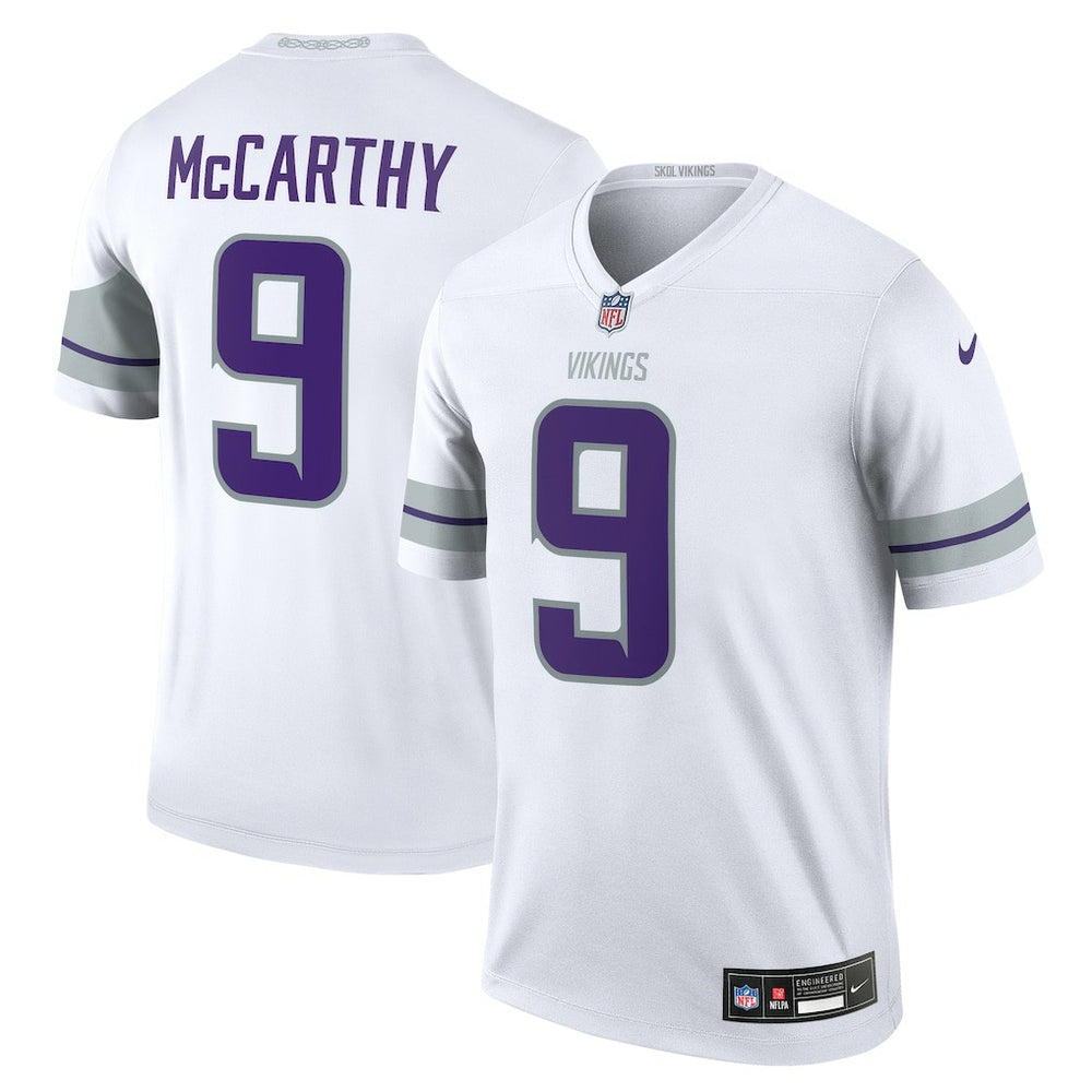 J.J. McCarthy Minnesota Vikings Legend Player Performance Top - White discount