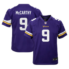 J.J. McCarthy Minnesota Vikings Youth Game Jersey - Purple sale