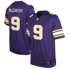 J.J. McCarthy Minnesota Vikings Youth Game Jersey - Purple sale