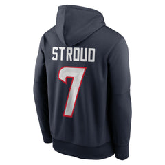 C.J. Stroud Houston Texans Player Name & Number Therma Hoodie - Navy outlet