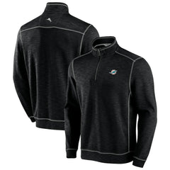 Miami Dolphins Big & Tall Tobago Bay Half-Zip Sweatshirt - Black for sale