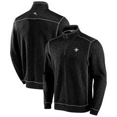 New Orleans Saints Big & Tall Tobago Bay Half-Zip Sweatshirt - Black sale