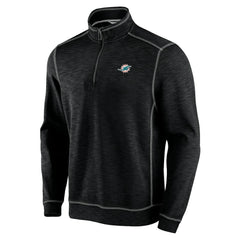 Miami Dolphins Tobago Bay Tri-Blend Half-Zip Sweatshirt - Black for sale