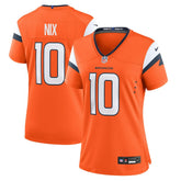 Bo Nix Denver Broncos Women's Game Jersey - Orange for sale