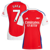 Bukayo Saka Arsenal Women's 2024/25 Home Replica Player Jersey – Red