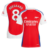 Martin Odegaard Arsenal Women's 2024/25 Home Replica Player Jersey – Red