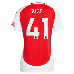 Declan Rice Arsenal Women's 2024/25 Home Replica Player Jersey – Red discount