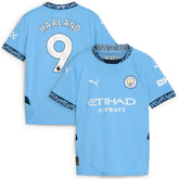 Erling Haaland Manchester City Youth 2024/25 Home Replica Player Jersey Discount - Light Blue