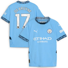 Kevin De Bruyne Manchester City Youth 2024/25 Home Replica Player Jersey - Light Blue cheap