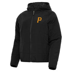 Pittsburgh Pirates Antigua Women's Universe Full-Zip Hoodie Jacket Black