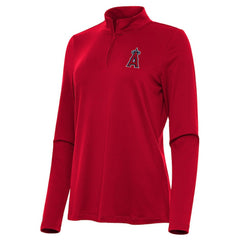 Los Angeles Angels Antigua Women's Reprocess Quarter-Zip Top - Red