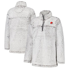 Cleveland Browns G-III 4Her by Carl Banks Women's Sherpa Full-Zip Jacket - Gray cheap