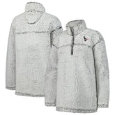Houston Texans G-III 4Her by Carl Banks Women's Sherpa Quarter-Zip Jacket - Gray outlet