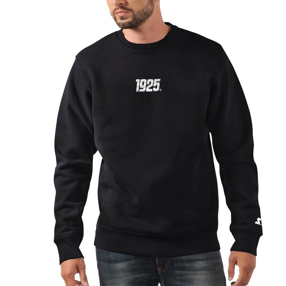 New York Giants Starter 1925 Collection Long Sleeve Pullover Sweatshirt - Black on sale