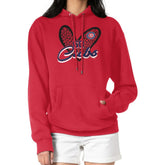 Chicago Cubs G-III 4Her by Carl Banks Women's Leopard Heart Pullover Hoodie Red