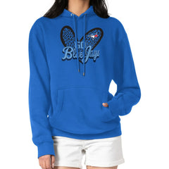 Toronto Blue Jays G-III 4Her by Carl Banks Women's Leopard Heart Pullover Hoodie Royal
