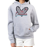 Arizona Diamondbacks G-III 4Her by Carl Banks Women's Leopard Heart Pullover Hoodie Heather Gray
