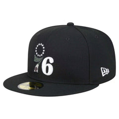 Philadelphia 76ers Camo Print UV 59FIFTY Fitted Hat - Black cheap