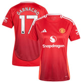 Alejandro Garnacho Manchester United Women's 2024/25 Home Replica Player Jersey Discount - Red