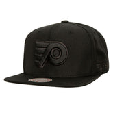 Philadelphia Flyers Mitchell & Ness Soul Strike Pearl Tonal Snapback Hat - Black Hats