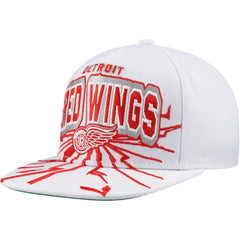 Detroit Red Wings Mitchell & Ness Youth After Shock Snapback Hat - White Hats