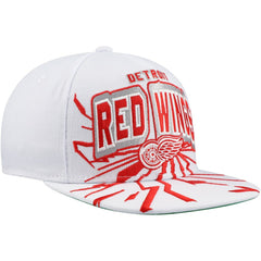 Detroit Red Wings Mitchell & Ness Youth After Shock Snapback Hat - White Hats