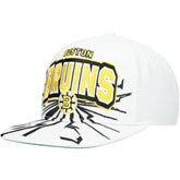 Boston Bruins Mitchell & Ness Youth After Shock Snapback Hat - White Hats