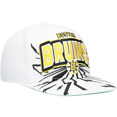 Boston Bruins Mitchell & Ness Youth After Shock Snapback Hat - White Hats