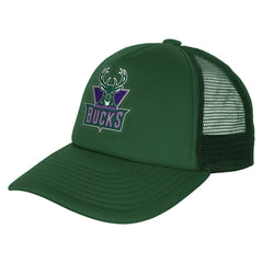 Milwaukee Bucks Youth Core Evergreen Trucker Adjustable Hat - Hunter Green cheap