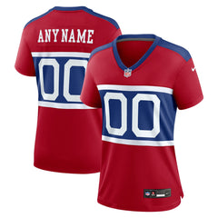 New York Giants Women's Alternate Game Custom Jersey - Century Red on sale