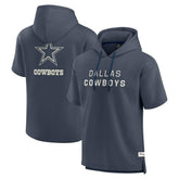 Dallas Cowboys Elements Future Ground Lettering Short Sleeve Pullover Hoodie - Navy on sale