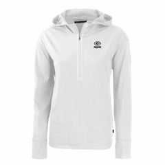 Green Bay Packers Cutter & Buck Women's Daybreak Eco Recycled Half-Zip Hoodie - White for sale
