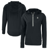 Minnesota Vikings Cutter & Buck Women's Daybreak Eco Recycled Half-Zip Hoodie - Black for sale