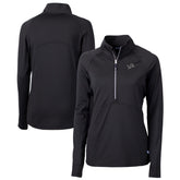 Detroit Lions Cutter & Buck Women's Adapt Eco Knit Stretch Recycled Half-Zip Pullover Top - Black outlet