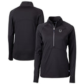 Indianapolis Colts Cutter & Buck Women's Adapt Eco Knit Stretch Recycled Half-Zip Pullover Top - Black cheap