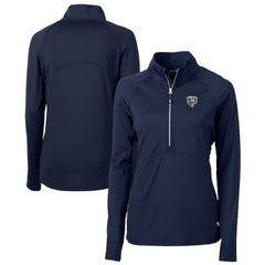 Chicago Bears Cutter & Buck Women's Adapt Eco Knit Stretch Recycled Half-Zip Pullover Top - Navy cheap
