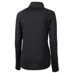 Cincinnati Bengals Cutter & Buck Women's Adapt Eco Knit Stretch Recycled Half-Zip Pullover Top - Black for sale