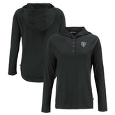Chicago Bears Cutter & Buck Women's Coastline Epic Comfort Eco Recycled Long Sleeve Hoodie T-Shirt - Black for sale