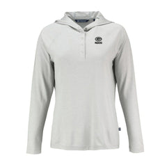 Green Bay Packers Cutter & Buck Women's Coastline Epic Comfort Eco Recycled Long Sleeve Hoodie T-Shirt - Gray outlet