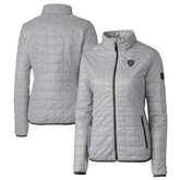 Las Vegas Raiders Cutter & Buck Women's Rainier PrimaLoft Eco Insulated Full-Zip Puffer Jacket - Gray discount