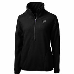 Detroit Lions Cutter & Buck Women's Cascade Eco Sherpa Fleece Half-Zip Jacket - Black online
