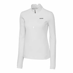 New Orleans Saints Cutter & Buck Women's Traverse Stretch DryTec Quarter-Zip Top - White outlet