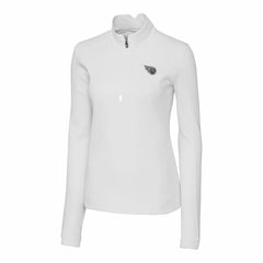 Tennessee Titans Cutter & Buck Women's Traverse Stretch DryTec Quarter-Zip Top - White online