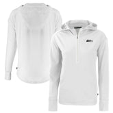 Seattle Seahawks Cutter & Buck Women's Daybreak Eco Recycled Half-Zip Hoodie - White sale