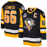 Mario Lemieux Pittsburgh Penguins Mitchell & Ness Youth 1991/92 Captain Patch Power Play Player Jersey - Black Jerseys