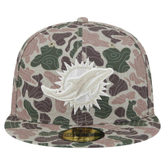 Miami Dolphins New Era Geo Camo 59FIFTY Fitted Hat for sale