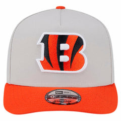Cincinnati Bengals New Era Decent 9FIFTY A-Frame Snapback Hat - Stone on sale