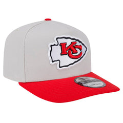 Kansas City Chiefs New Era Decent 9FIFTY A-Frame Snapback Hat - Stone cheap