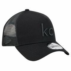 Kansas City Chiefs New Era Domain 9FORTY A-Frame Trucker Adjustable Hat - Black sale