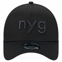 New York Giants New Era Domain 9FORTY A-Frame Trucker Adjustable Hat - Black cheap